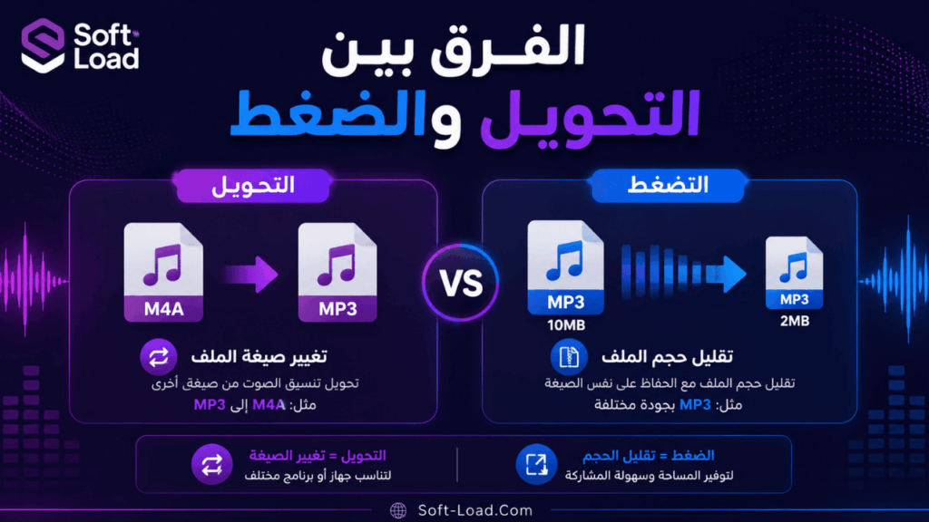 الفرق بين التحويل والضغط