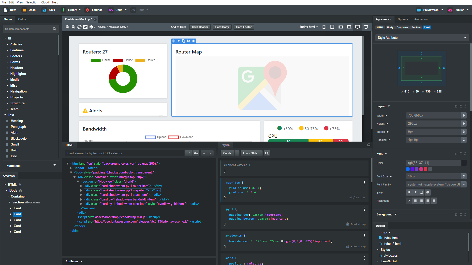 تحميل برنامج Bootstrap Studio | لتصميم مواقع احترافية بدون تعقيد