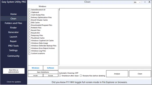 تحميل برنامج Easy System Utility Pro | لتسريع الكمبيوتر وتنظيف الويندوز