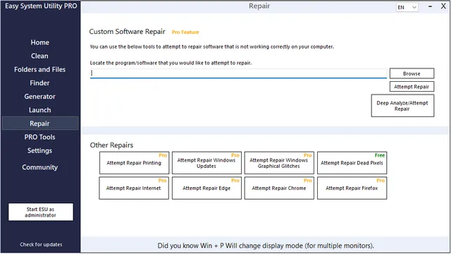 تحميل برنامج Easy System Utility Pro | لتسريع الكمبيوتر وتنظيف الويندوز