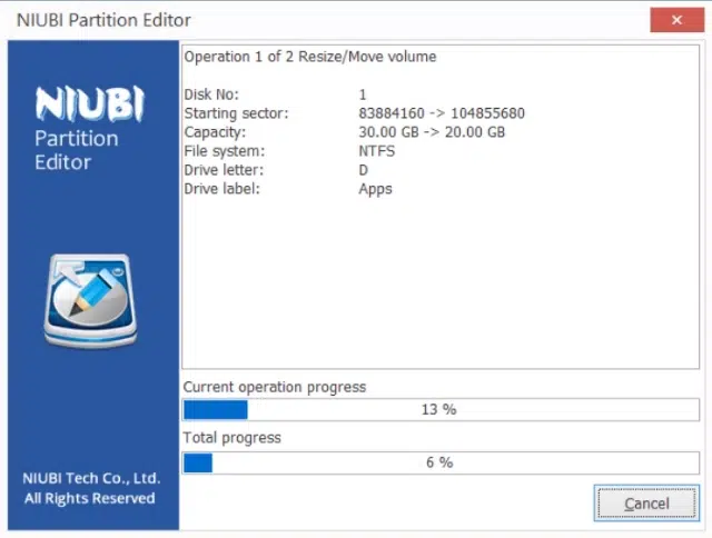 تحميل برنامج NIUBI Partition Editor | لإدارة أقسام الهارد بدون فقدان بيانات