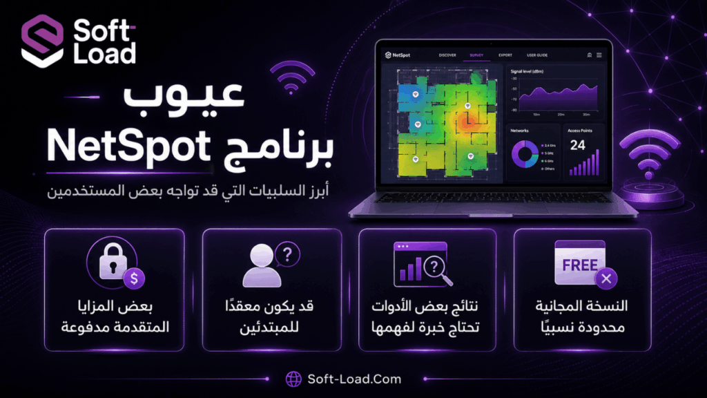 عيوب برنامج NetSpot