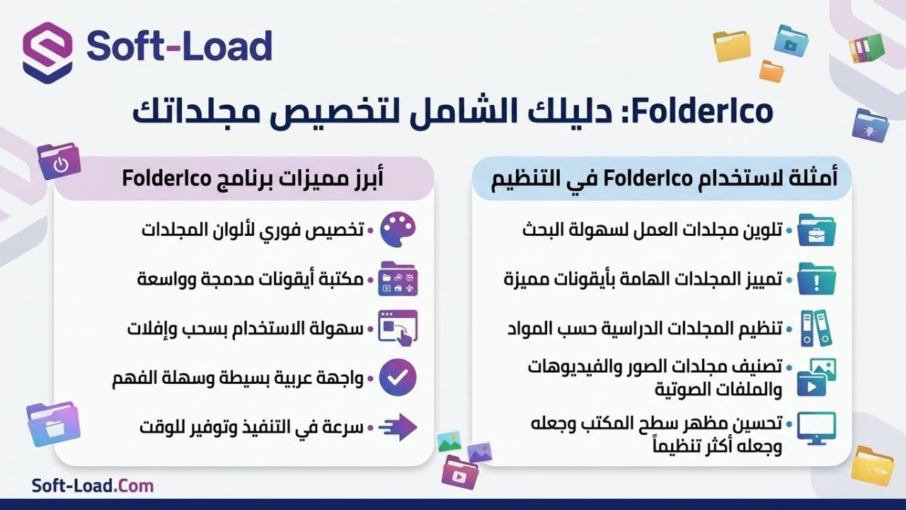 أبرز مميزات برنامج FolderIco واستخداماته