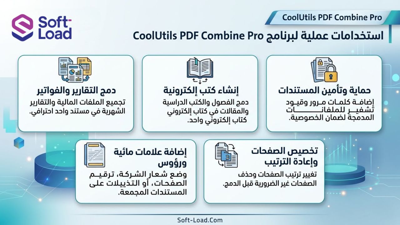 استخدامات عملية لبرنامج CoolUtils PDF Combine Pro