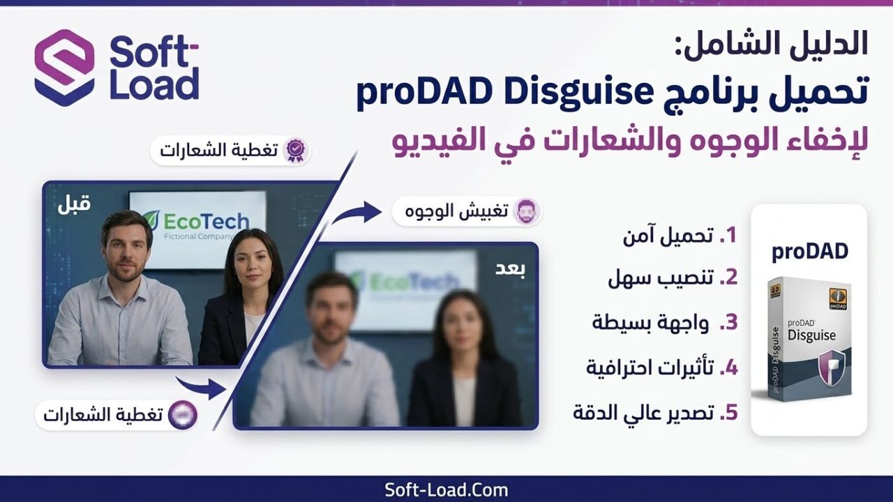 الدليل الشامل: تحميل برنامج proDAD Disguise لإخفاء الوجوه والشعارات في الفيديو