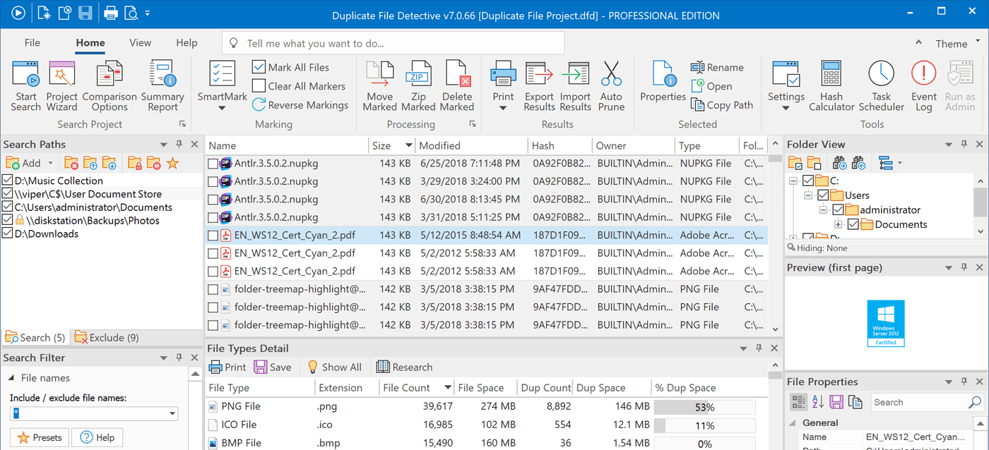 تحميل برنامج Duplicate File Detective | لتنظيف الجهاز وزيادة مساحة التخزين
