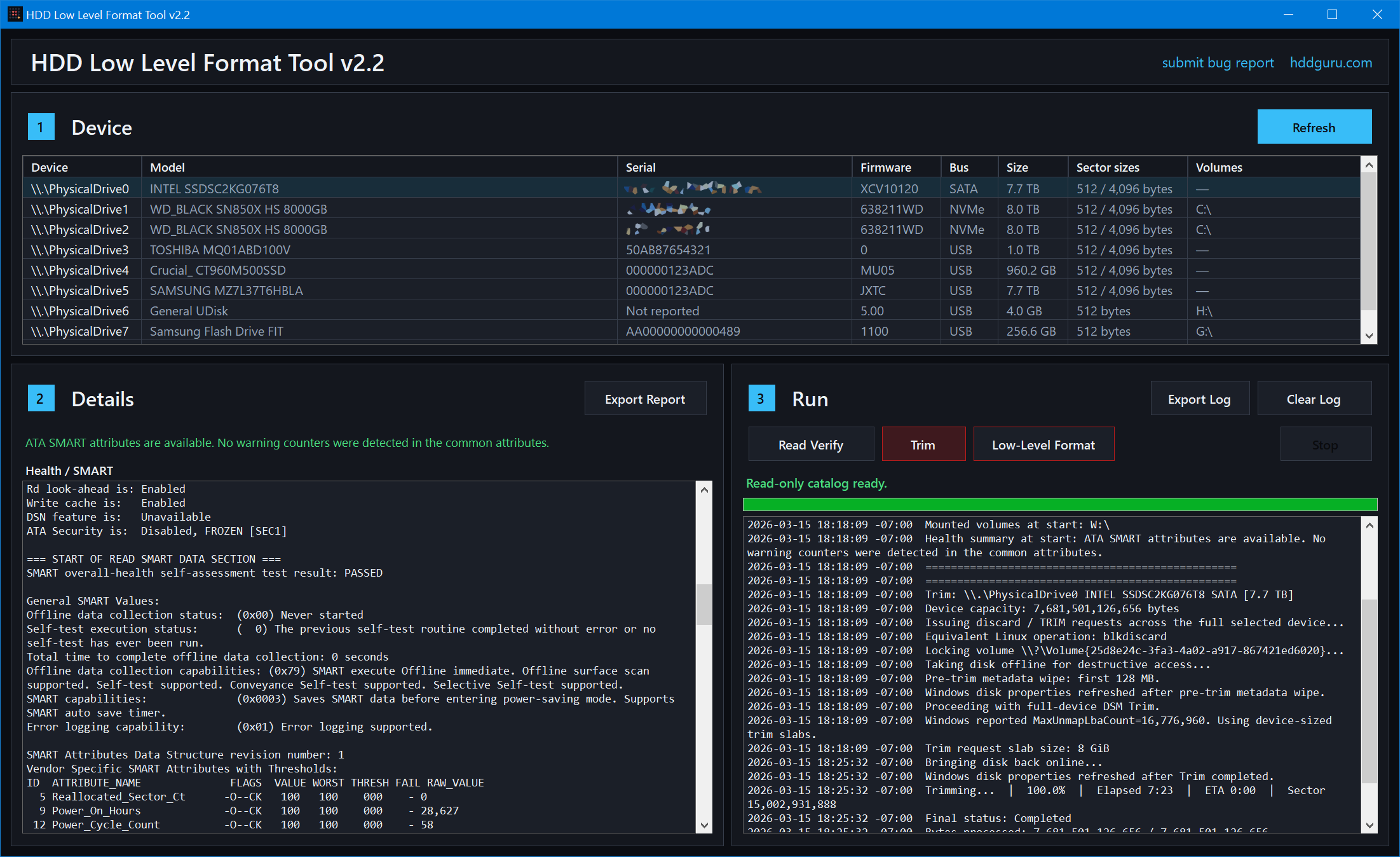 تحميل برنامج HDD Low Level Format Tool لعمل فورمات عميق واستعادة أداء القرص