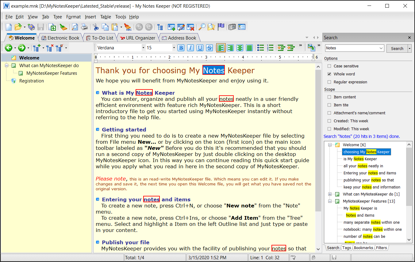 تحميل برنامج My Notes Keeper | لتنظيم الملاحظات وإدارة المعلومات الشخصية