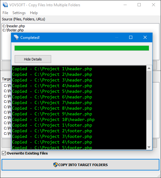 تحميل برنامج VovSoft Copy Files Into Multiple Folders | لنسخ الملفات لعدة وجهات