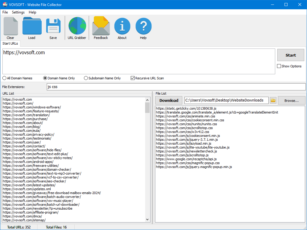 تحميل برنامج VovSoft Website Screenshot Generator | لالتقاط صور المواقع آلياً