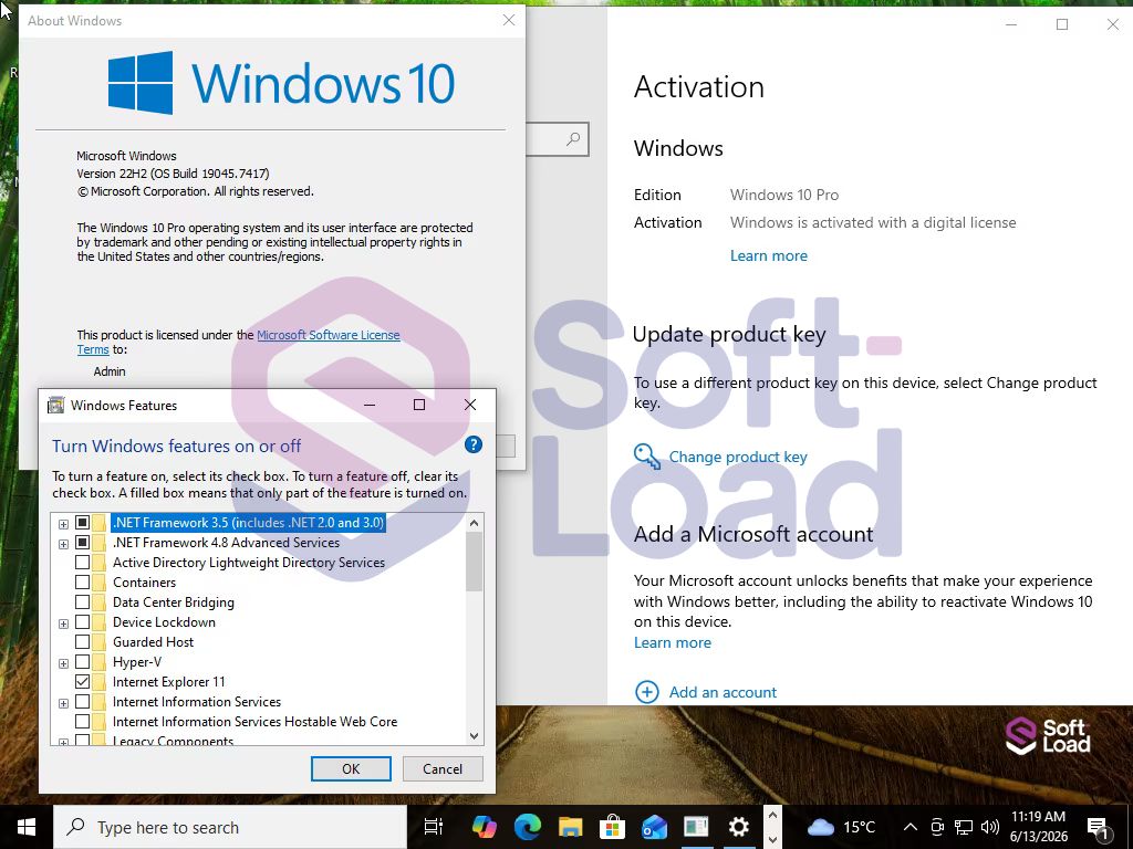 تحميل ويندوز 10 برو بكل اللغات Windows 10 Pro 22H2 يونيو 2026