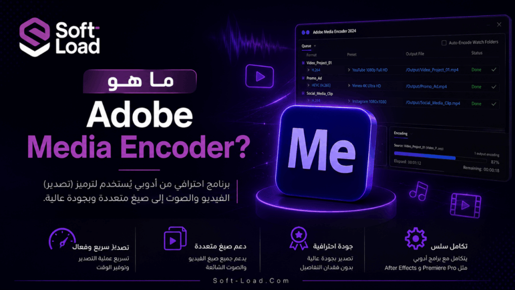 ما هو Adobe Media Encoder؟