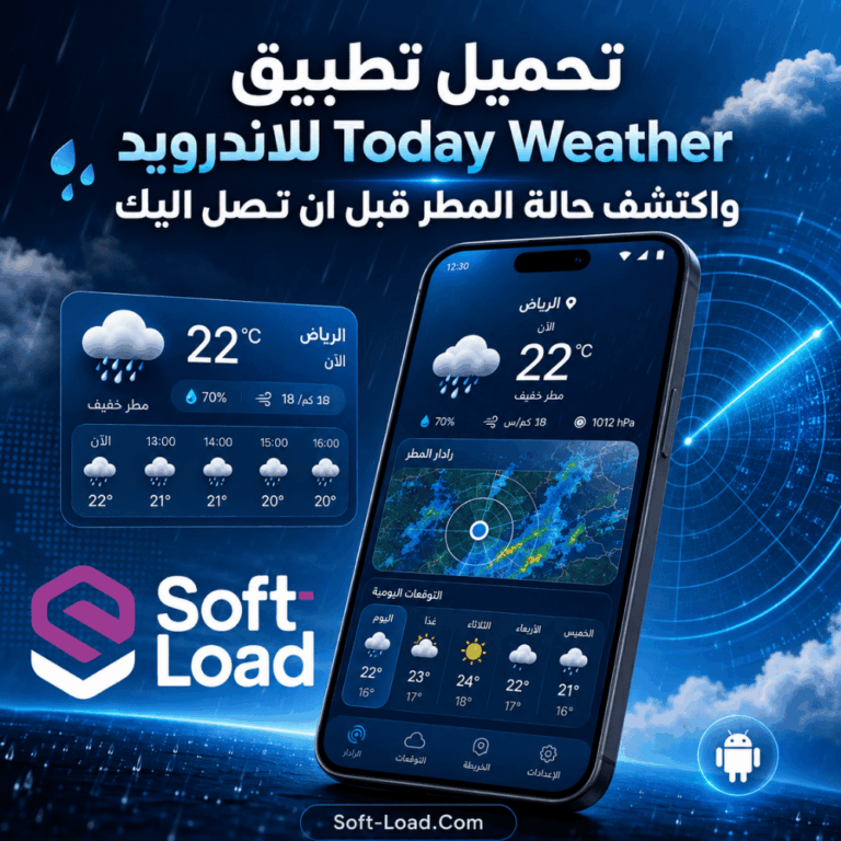 تحميل تطبيق Today Weather للاندرويد واكتشف حالة المطر قبل ان تصل اليك