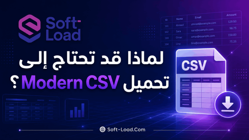 لماذا قد تحتاج إلى تحميل Modern CSV؟