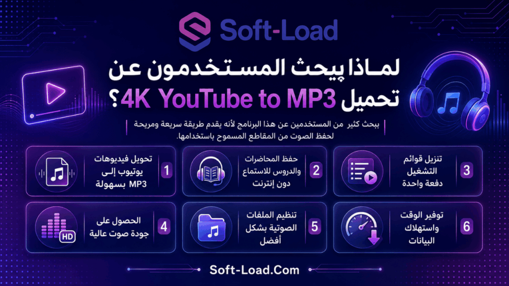 لماذا يبحث المستخدمون عن تحميل 4K YouTube to MP3؟