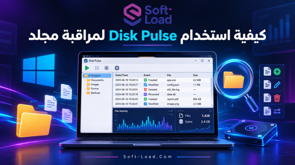 كيفية استخدام Disk Pulse لمراقبة مجلد