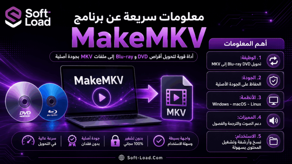 معلومات سريعة عن برنامج MakeMKV