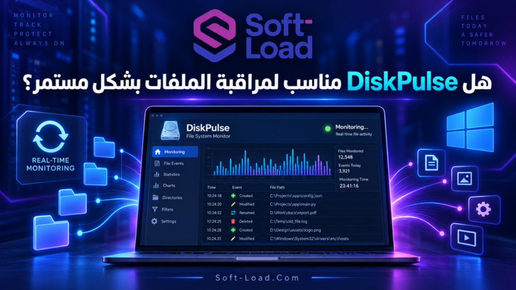 هل DiskPulse مناسب لمراقبة الملفات بشكل مستمر؟