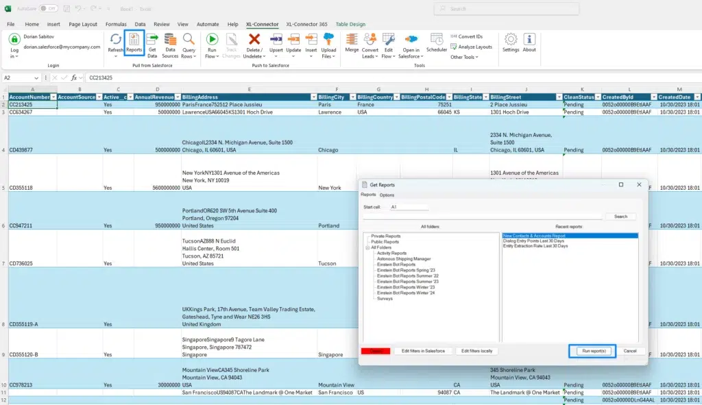 تحميل برنامج XL-Connector للكمبيوتر ربط Excel بـ Salesforce وإدارة البيانات بسهولة