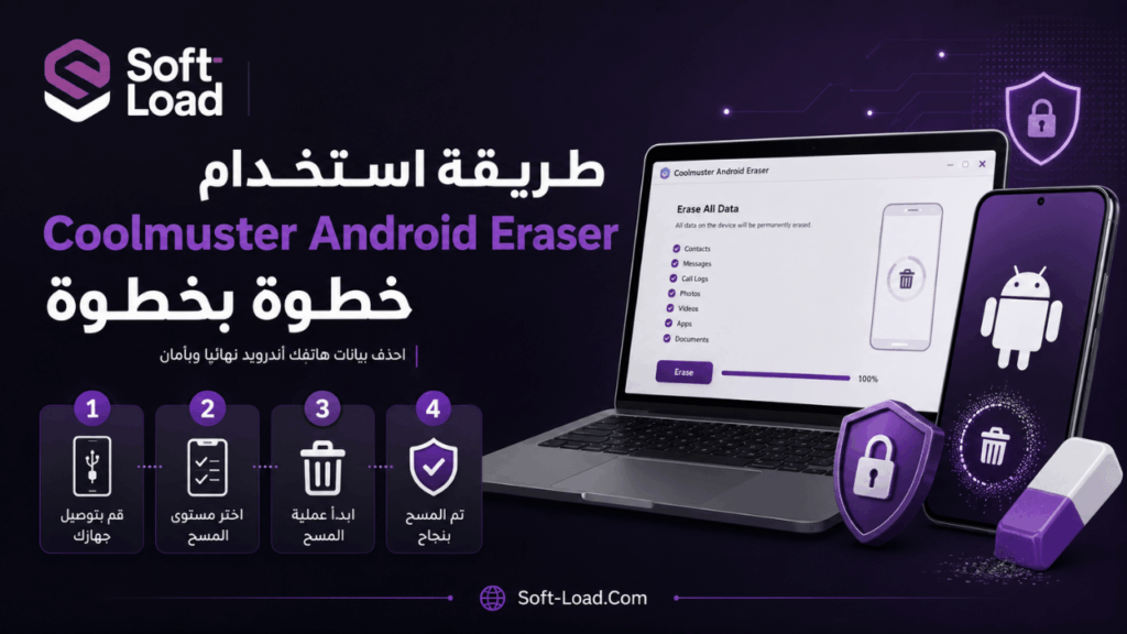 طريقة استخدام Coolmuster Android Eraser خطوة بخطوة.