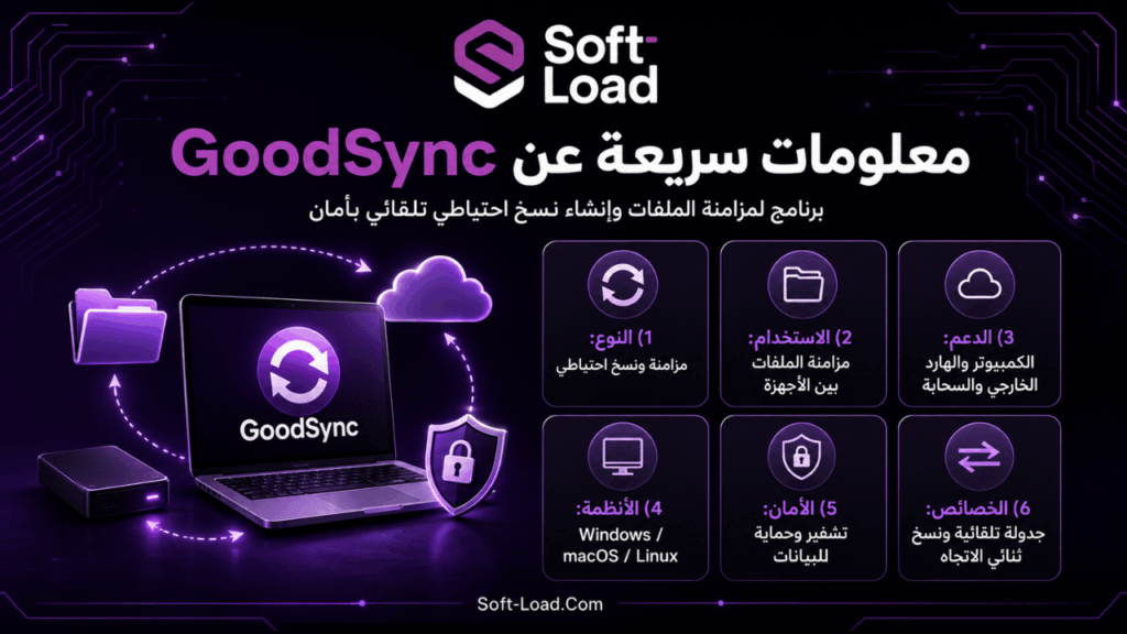 معلومات سريعة عن GoodSync
