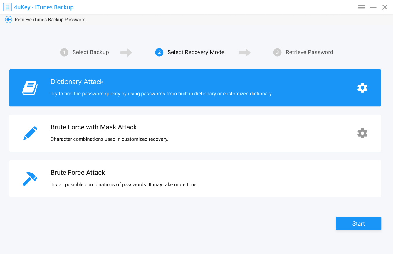 Tenorshare 4uKey iTunes Backup