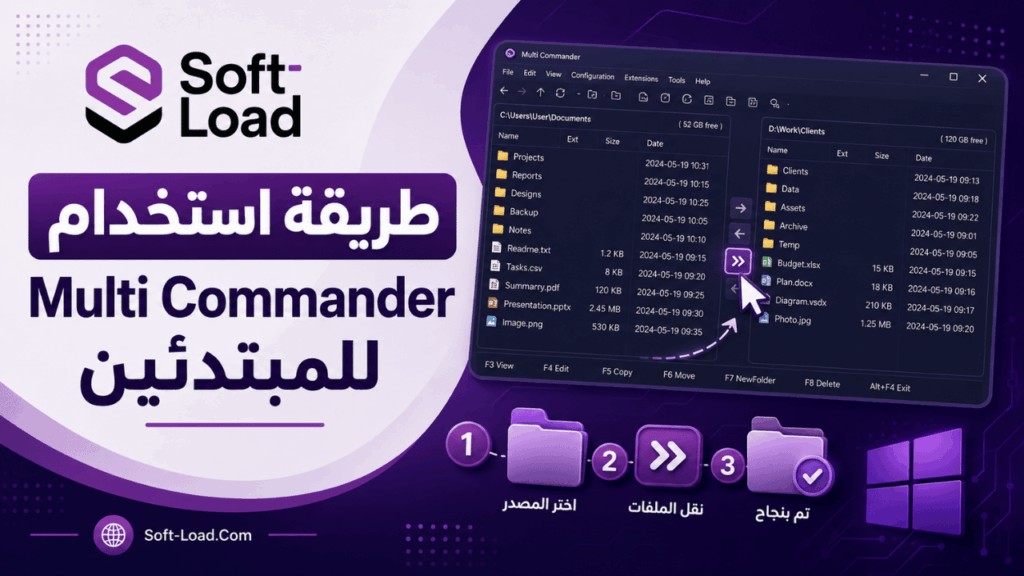 طريقة استخدام Multi Commander للمبتدئين