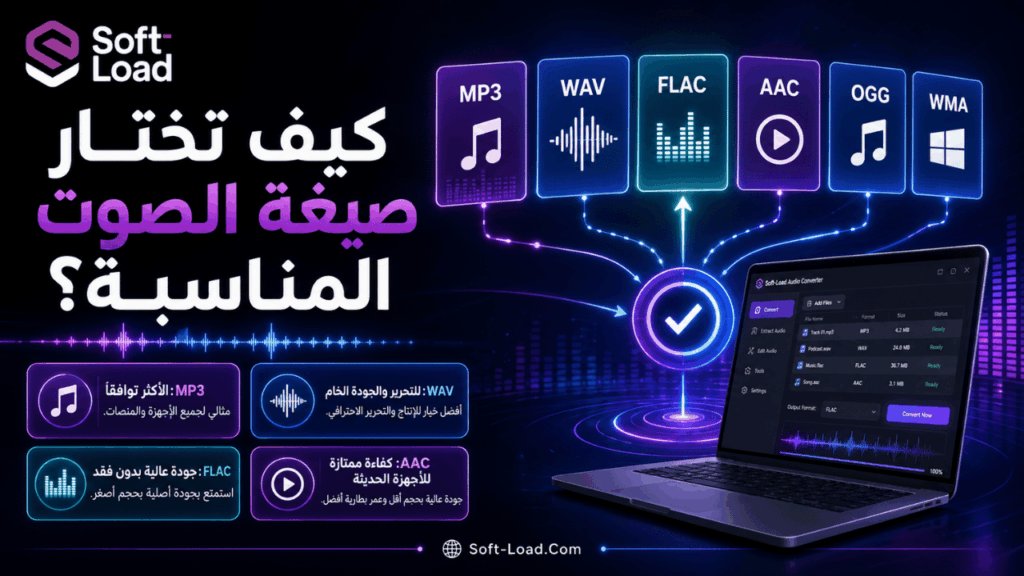 كيف تختار صيغة الصوت المناسبة؟
