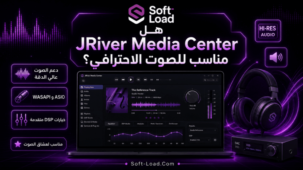 هل JRiver Media Center مناسب للصوت الاحترافي؟