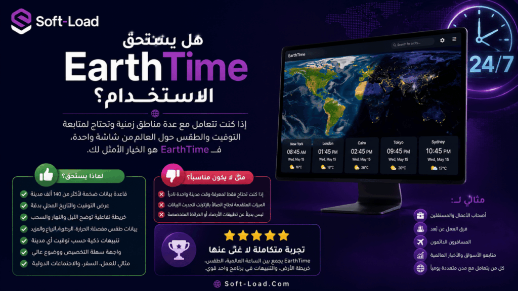 هل يستحق EarthTime الاستخدام؟