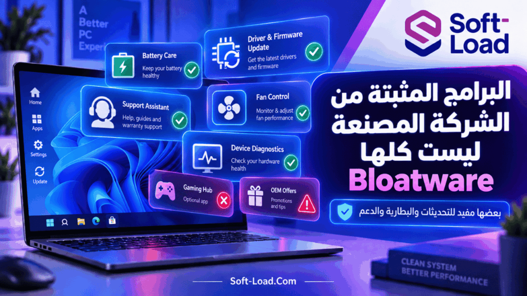 14. البرامج المثبتة من الشركة المصنعة ليست كلها Bloatware