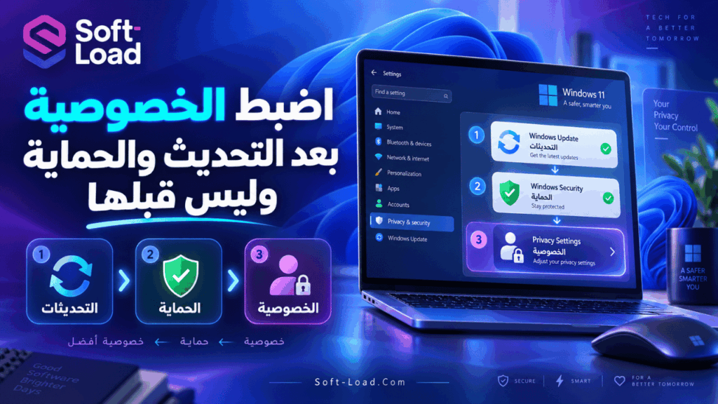15. اضبط الخصوصية بعد التحديث والحماية وليس قبلها