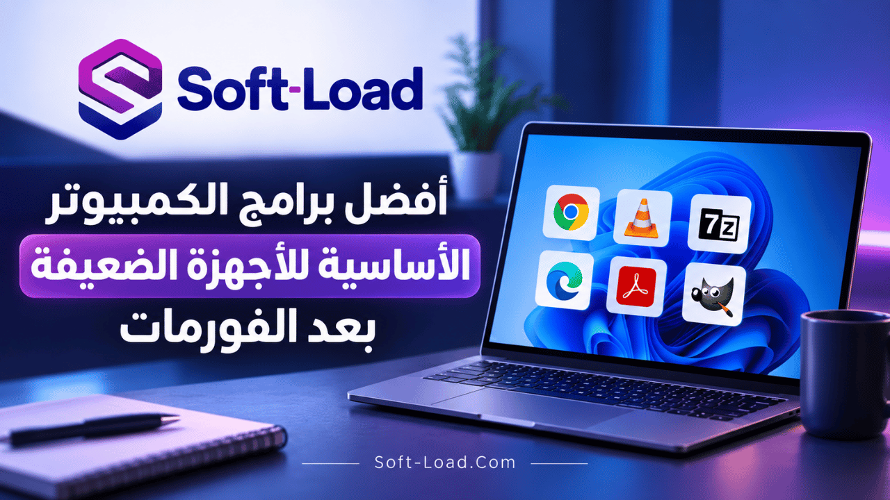 أفضل برامج الكمبيوتر الأساسية للأجهزة الضعيفة بعد الفورمات