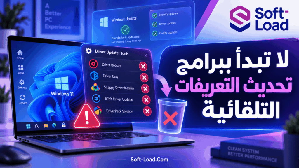 2. لا تبدأ ببرامج تحديث التعريفات التلقائية