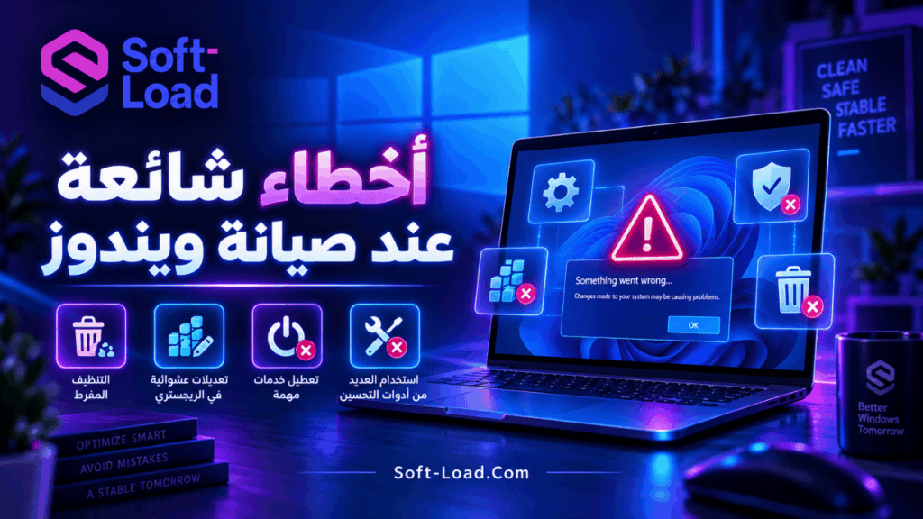 أخطاء شائعة عند صيانة ويندوز