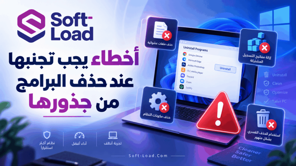 أخطاء يجب تجنبها عند حذف البرامج من جذورها