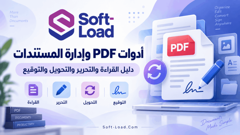 أدوات PDF وإدارة المستندات دليل القراءة والتحرير والتحويل والتوقيع