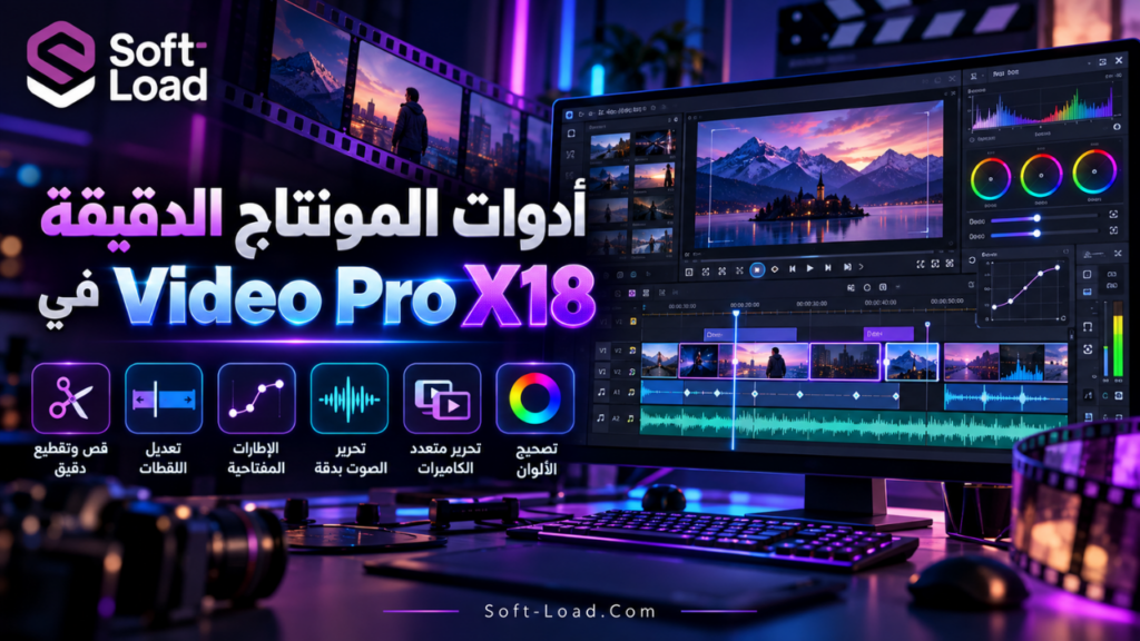 أدوات المونتاج الدقيقة في Video Pro X18