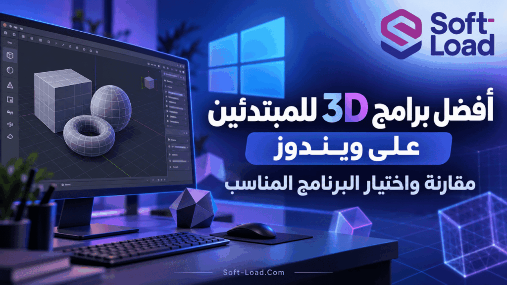 أفضل برامج 3D للمبتدئين على ويندوز مقارنة واختيار البرنامج المناسب