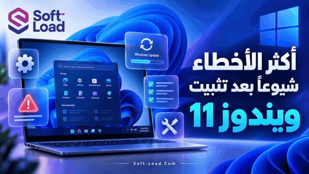 أكثر الأخطاء شيوعًا بعد تثبيت ويندوز 11
