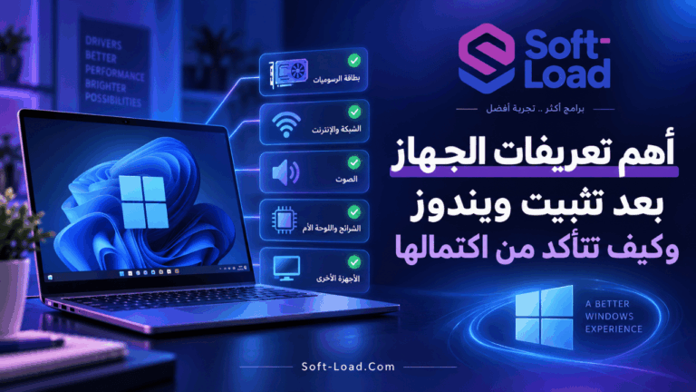 أهم تعريفات الجهاز بعد تثبيت ويندوز وكيف تتأكد من اكتمالها