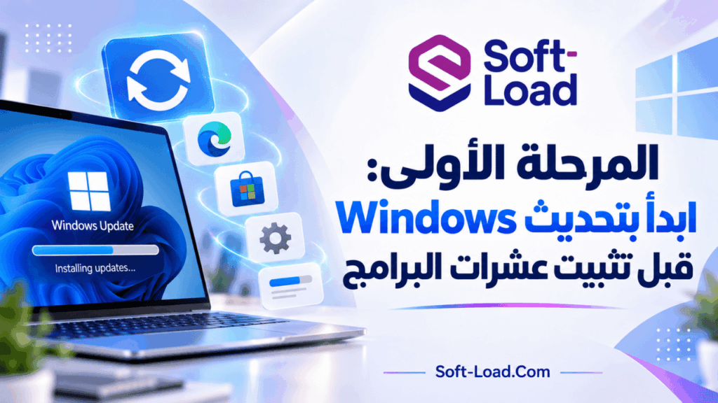المرحلة الأولى ابدأ بتحديث Windows قبل تثبيت عشرات البرامج