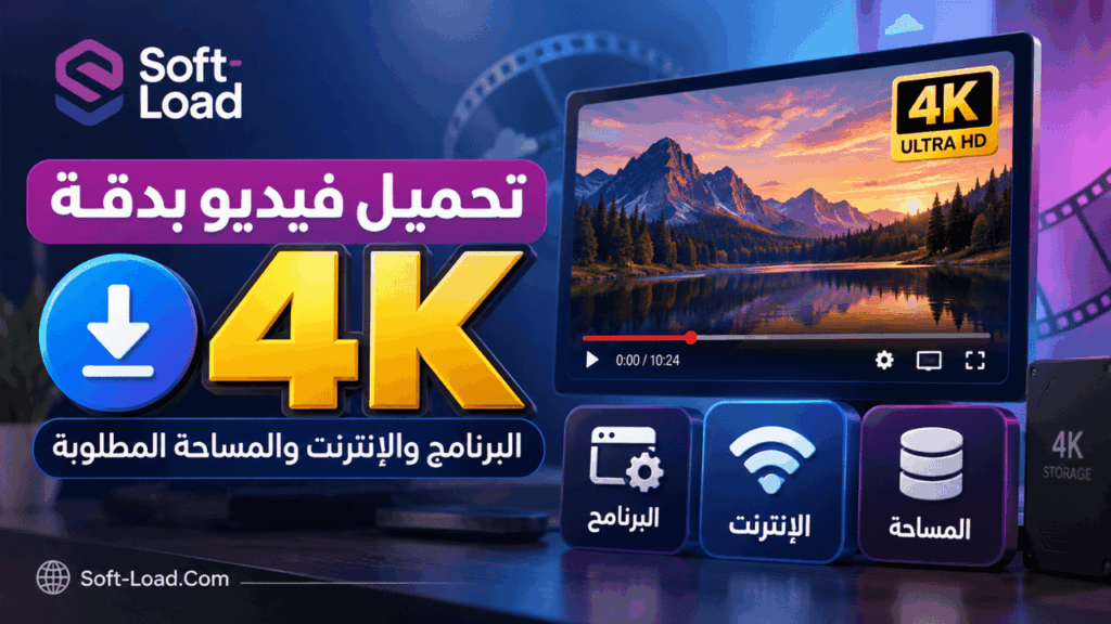 تحميل فيديو بدقة 4K البرنامج والإنترنت والمساحة المطلوبة