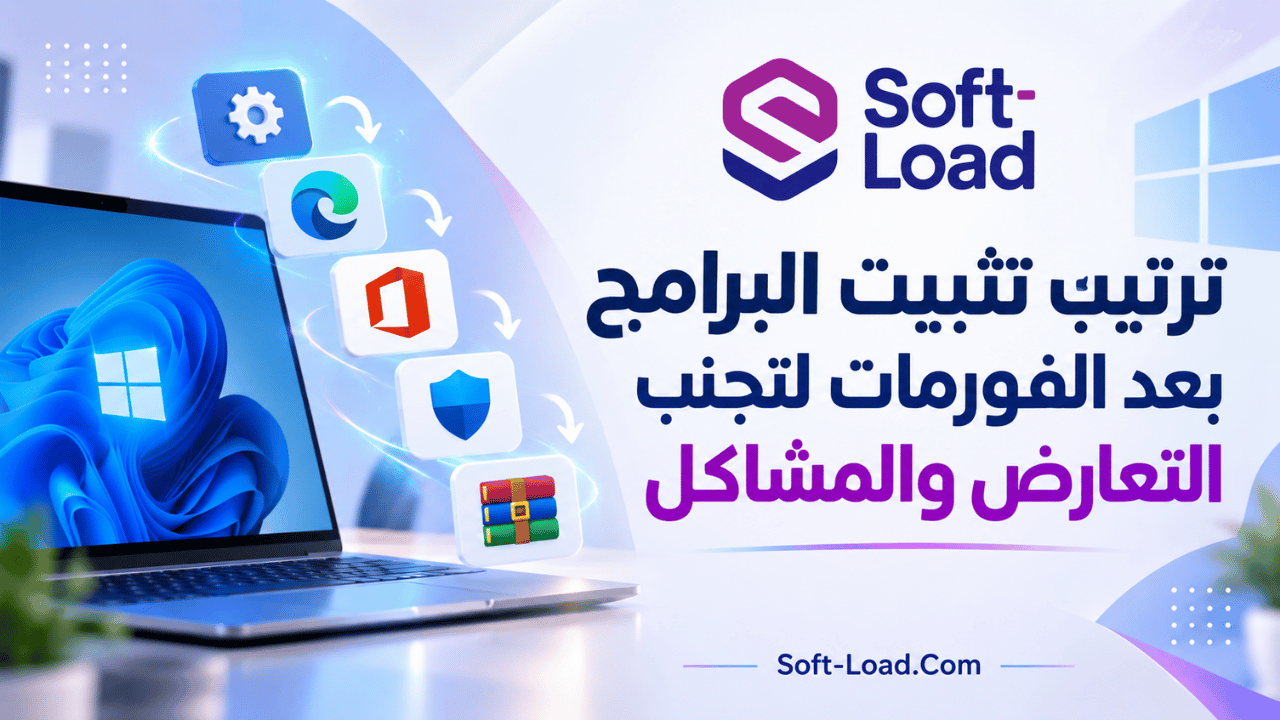 ترتيب تثبيت البرامج بعد الفورمات لتجنب التعارض والمشاكل