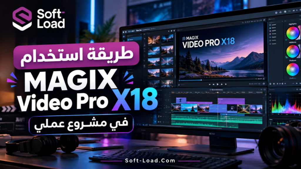 طريقة استخدام MAGIX Video Pro X18 في مشروع عملي