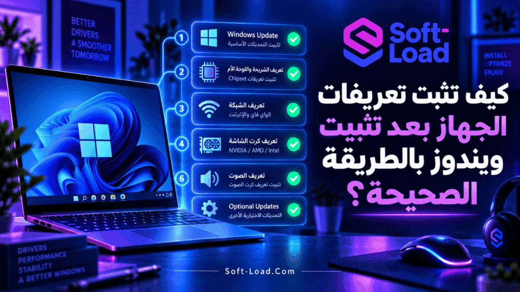 كيف تثبت تعريفات الجهاز بعد تثبيت ويندوز بالطريقة الصحيحة؟