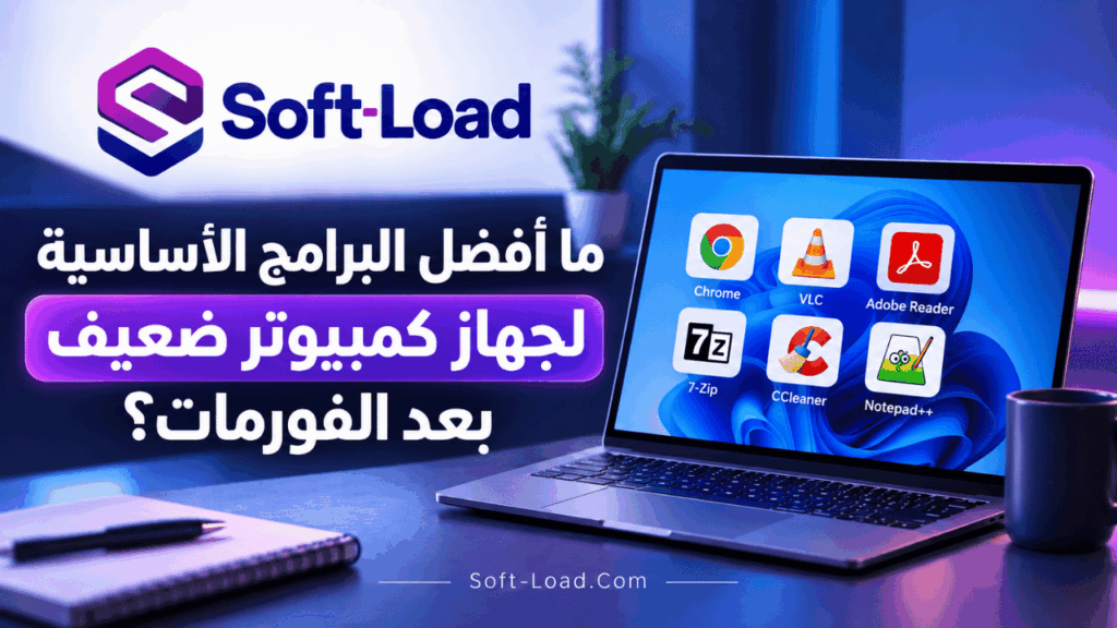ما أفضل البرامج الأساسية لجهاز كمبيوتر ضعيف بعد الفورمات؟