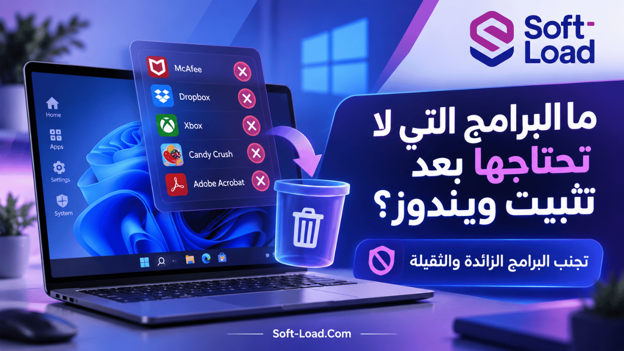 ما البرامج التي لا تحتاجها بعد تثبيت ويندوز تجنب البرامج الزائدة والثقيلة