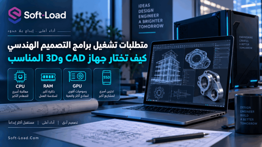 متطلبات تشغيل برامج التصميم الهندسي كيف تختار جهاز CAD و3D المناسب