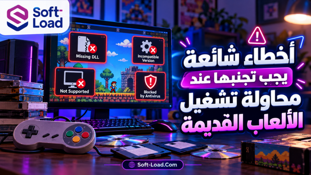 أخطاء شائعة يجب تجنبها عند محاولة تشغيل الألعاب القديمة